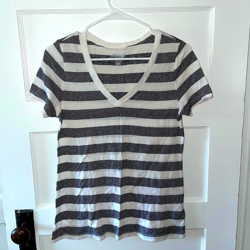 Striped V-Neck Top